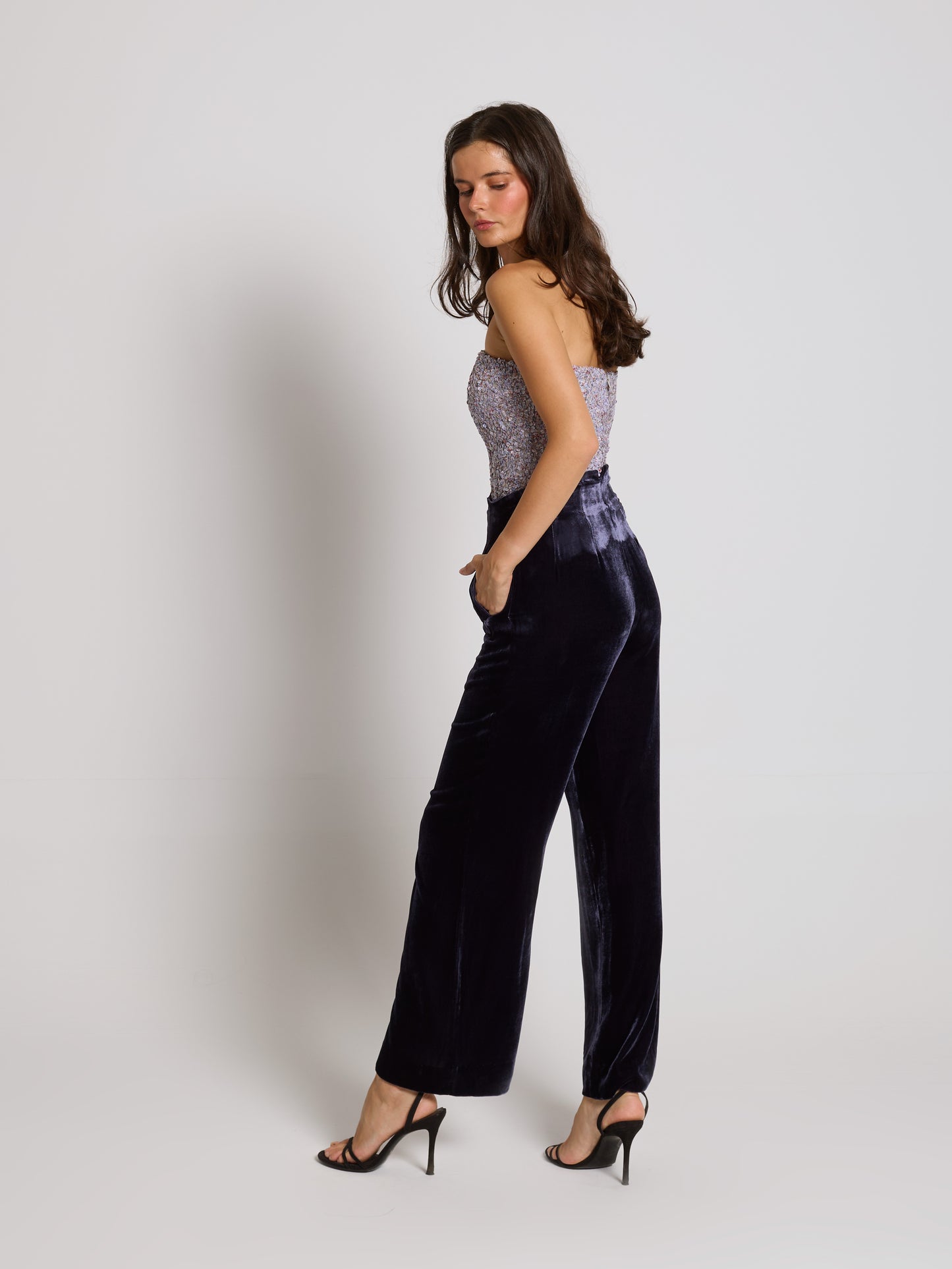 Traje Cometa azul amoratado