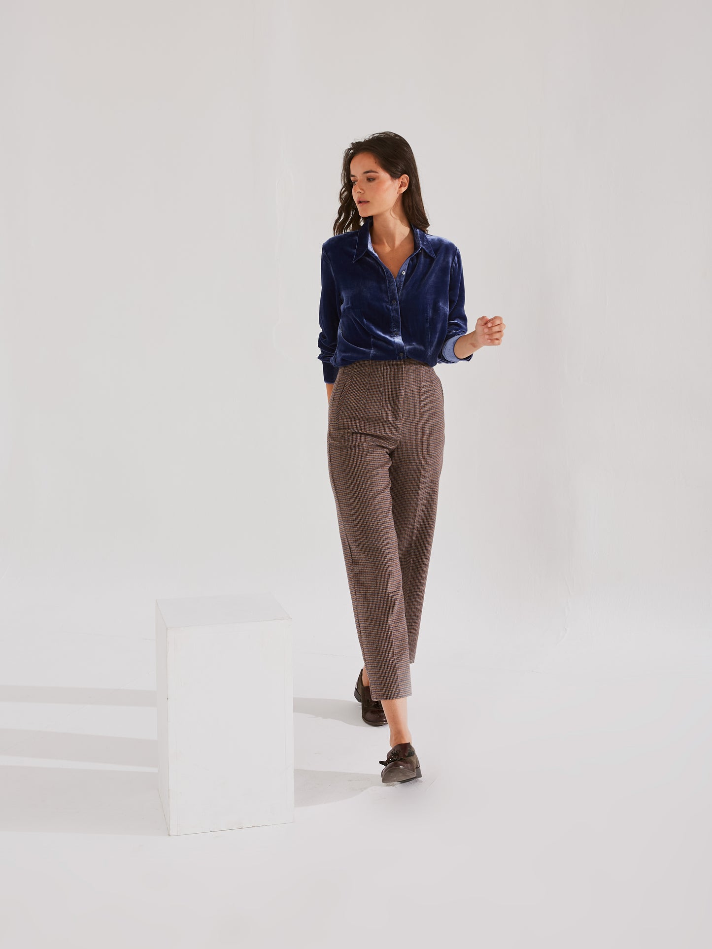 Pantalón cashmere Castaño