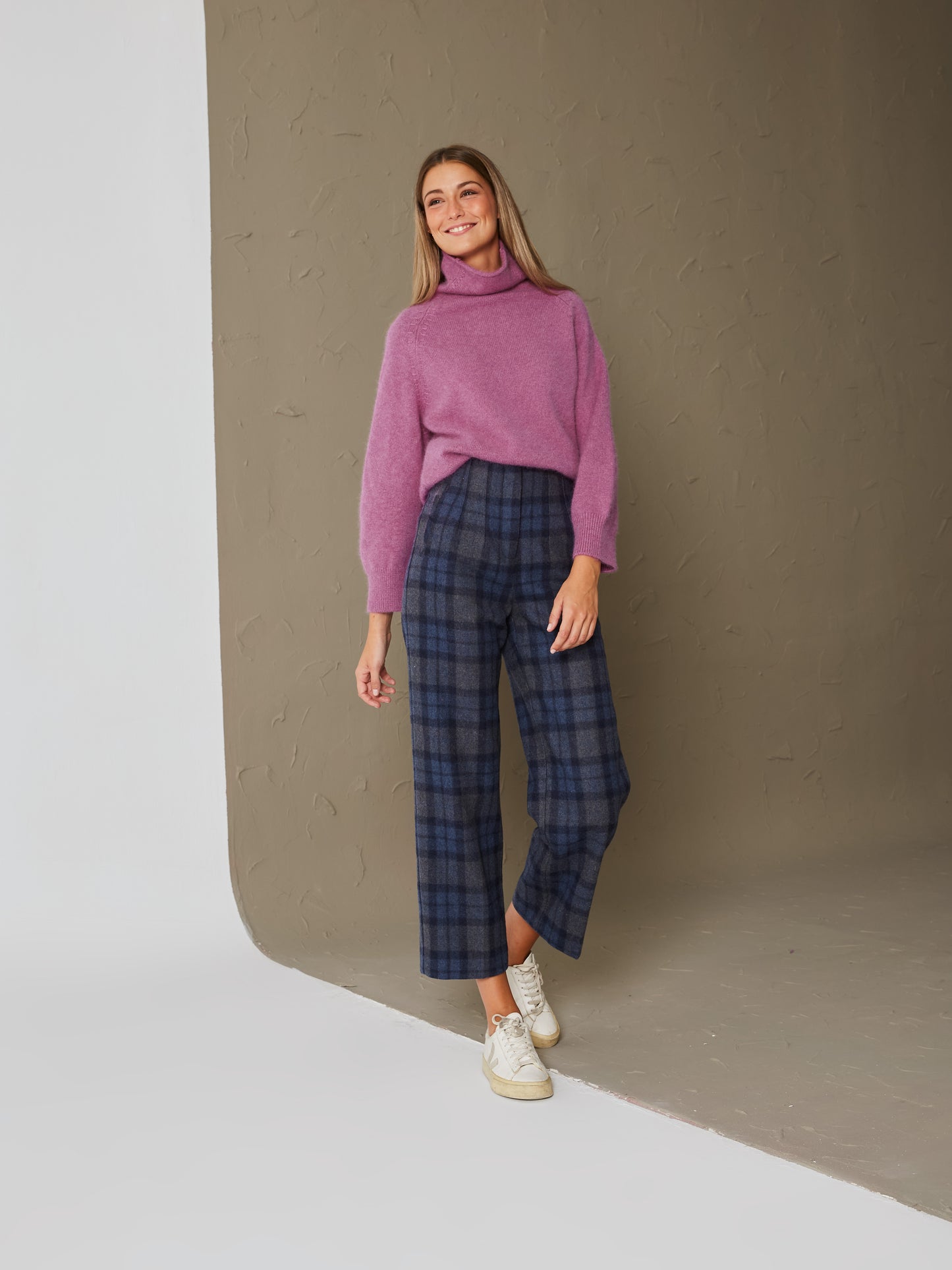 Pantalón cashmere Olivo