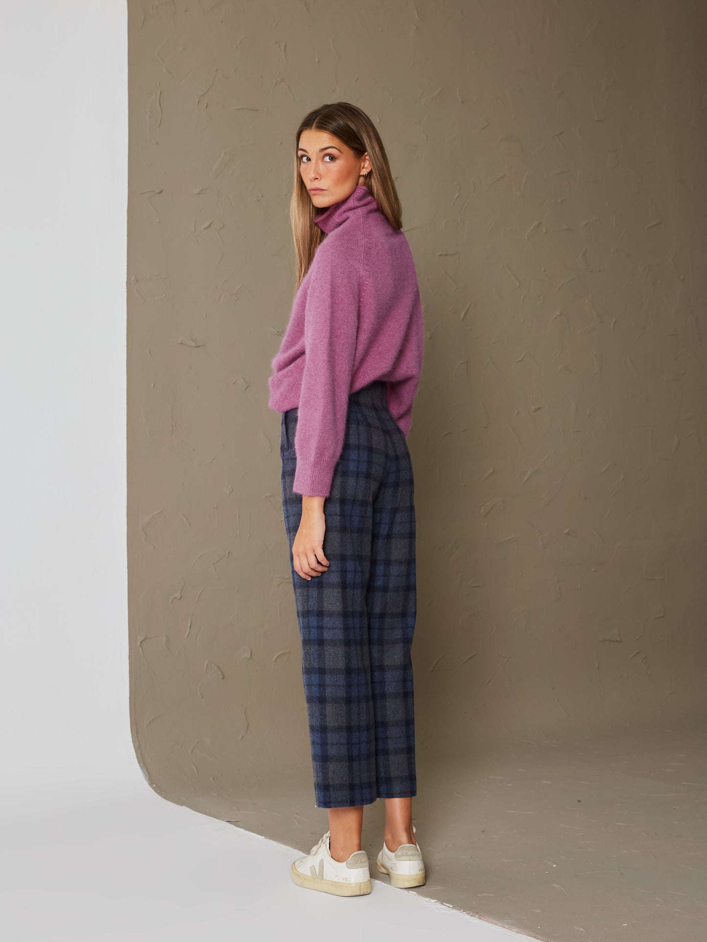 Pantalón cashmere Olivo