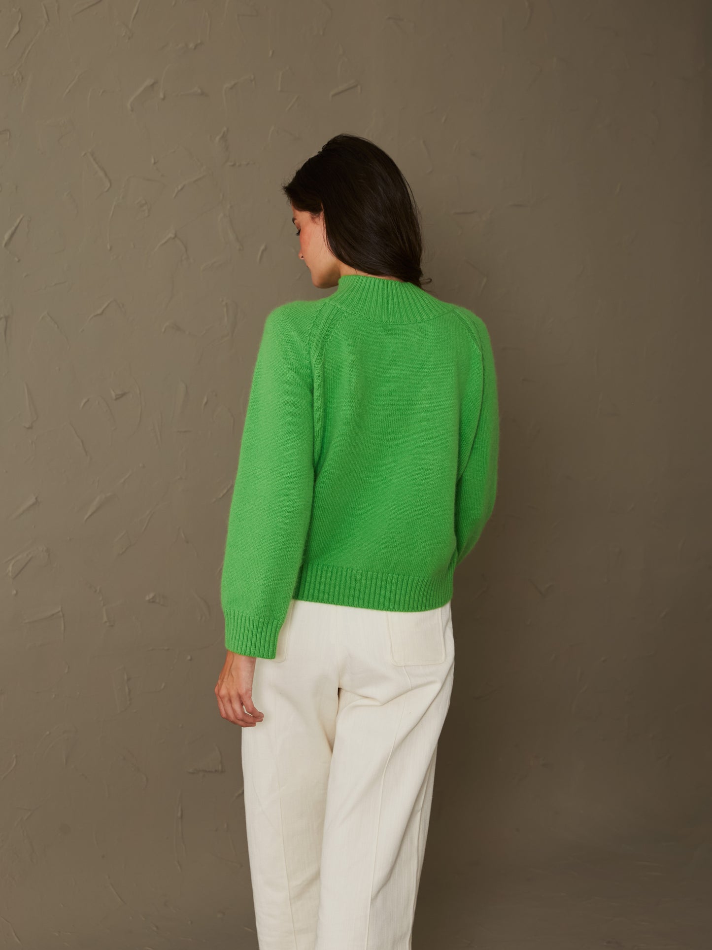 Jersey cashmere verde