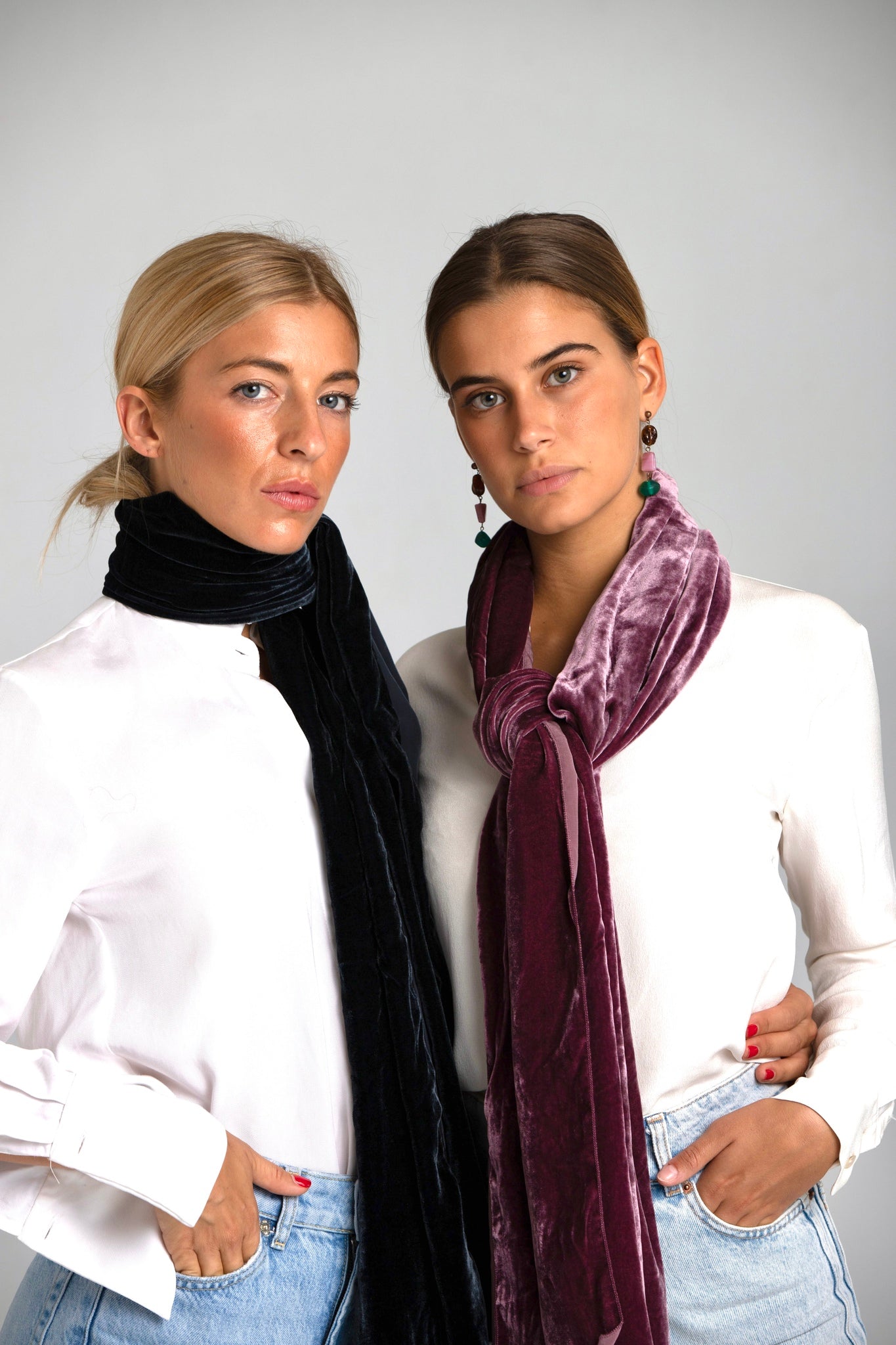 Basil pink scarf