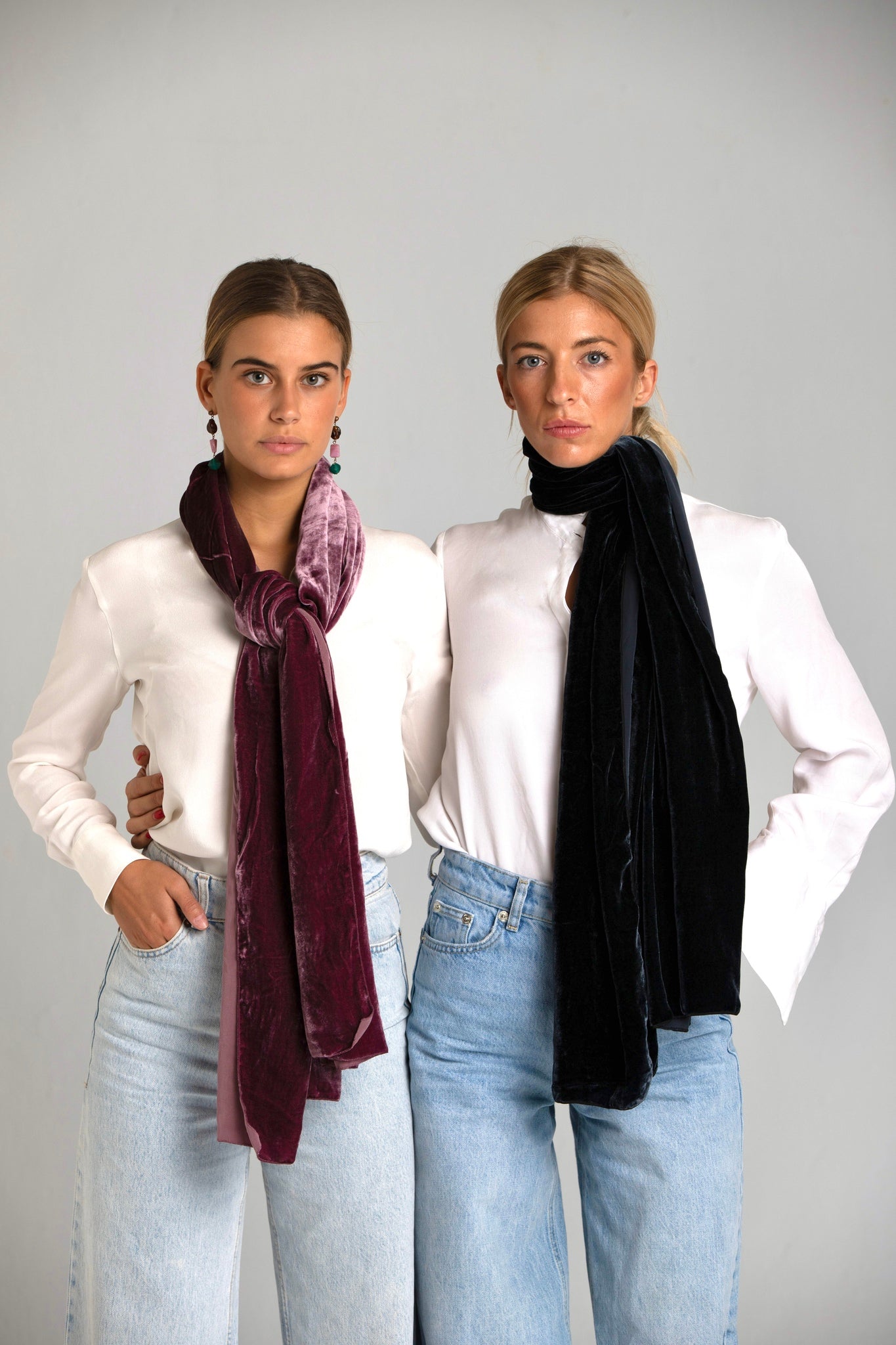 Basil pink scarf