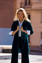 Load image in gallery viewer, Blue Amaranth frock coat