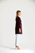 Load image in gallery viewer, Eggplant amaranth frock coat