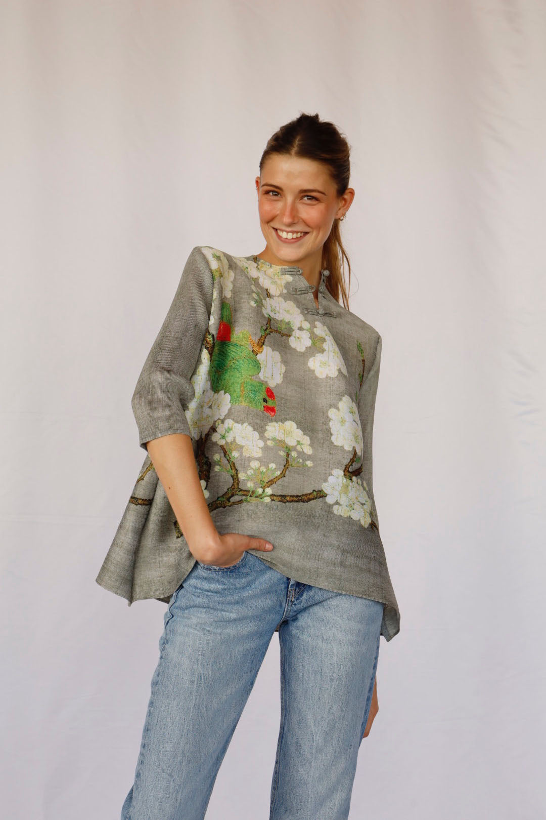 Camisa Momo gris