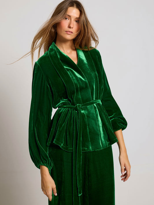Chaqueta-camisa Clavel verde