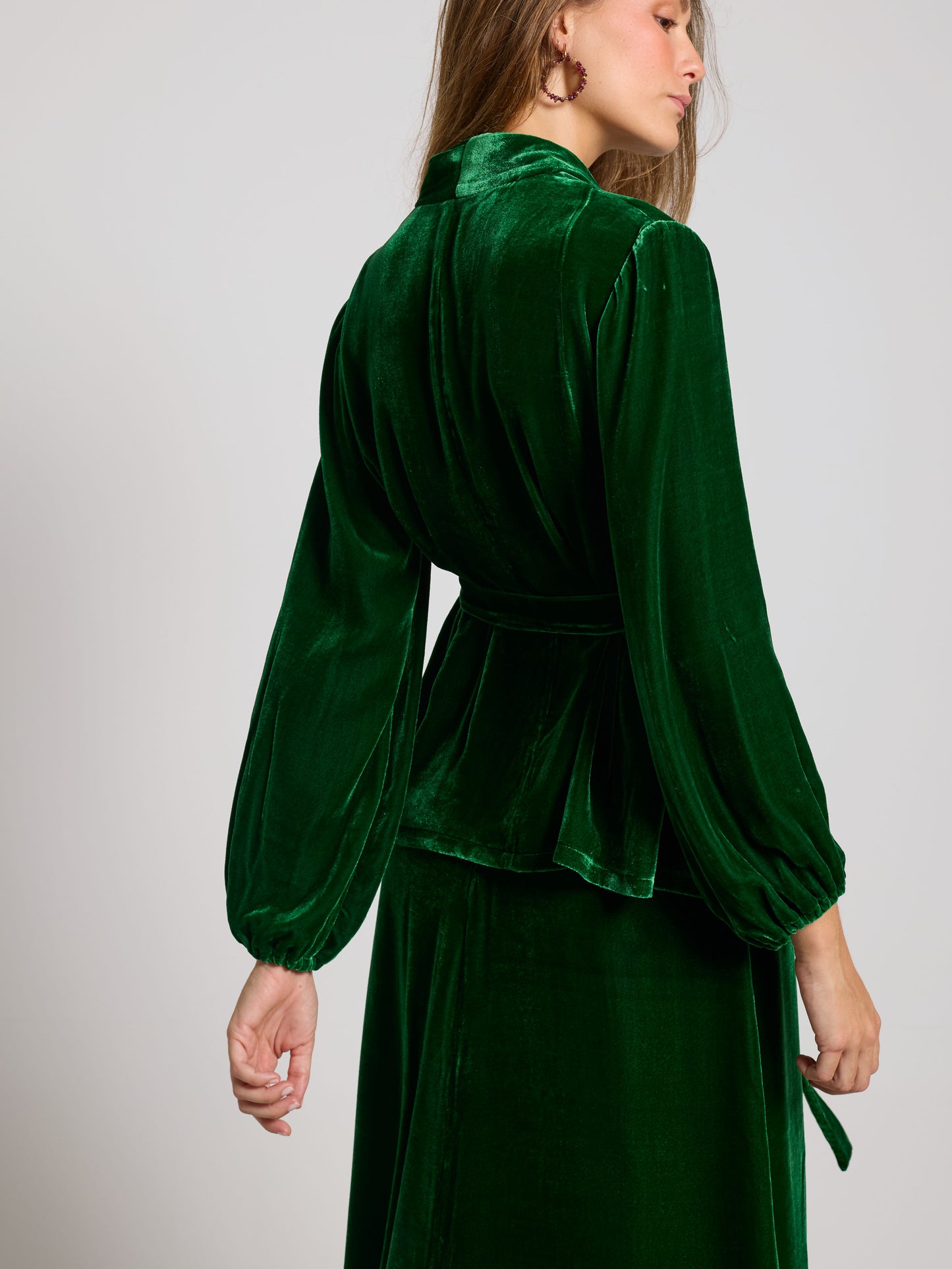 Chaqueta-camisa Clavel verde