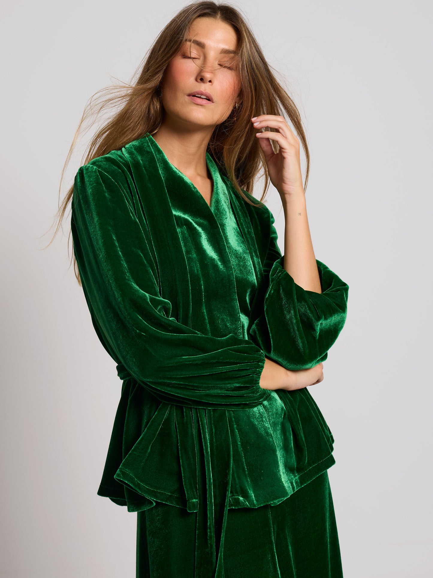 Conjunto Clavel verde