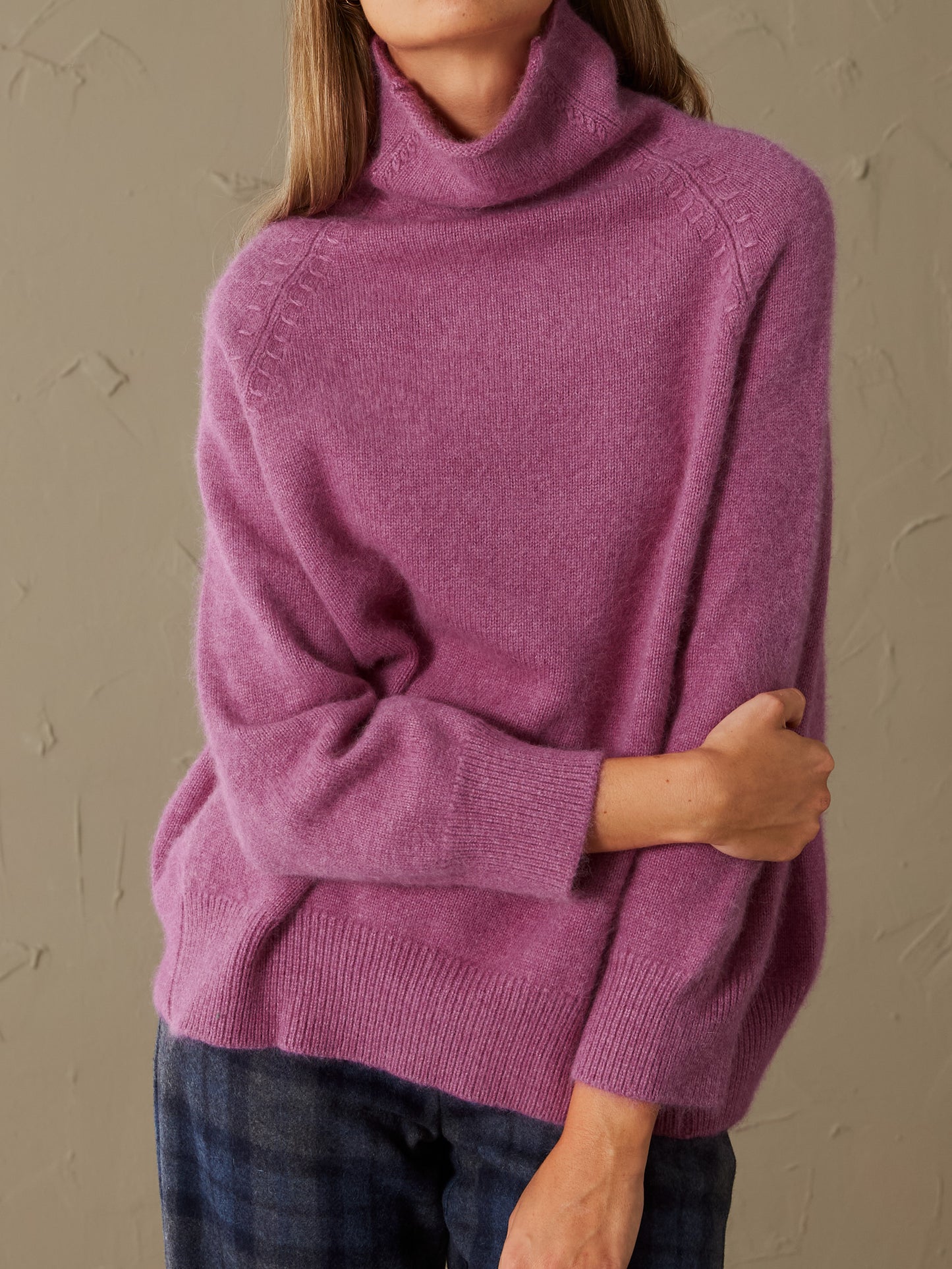Jersey cashmere rosa