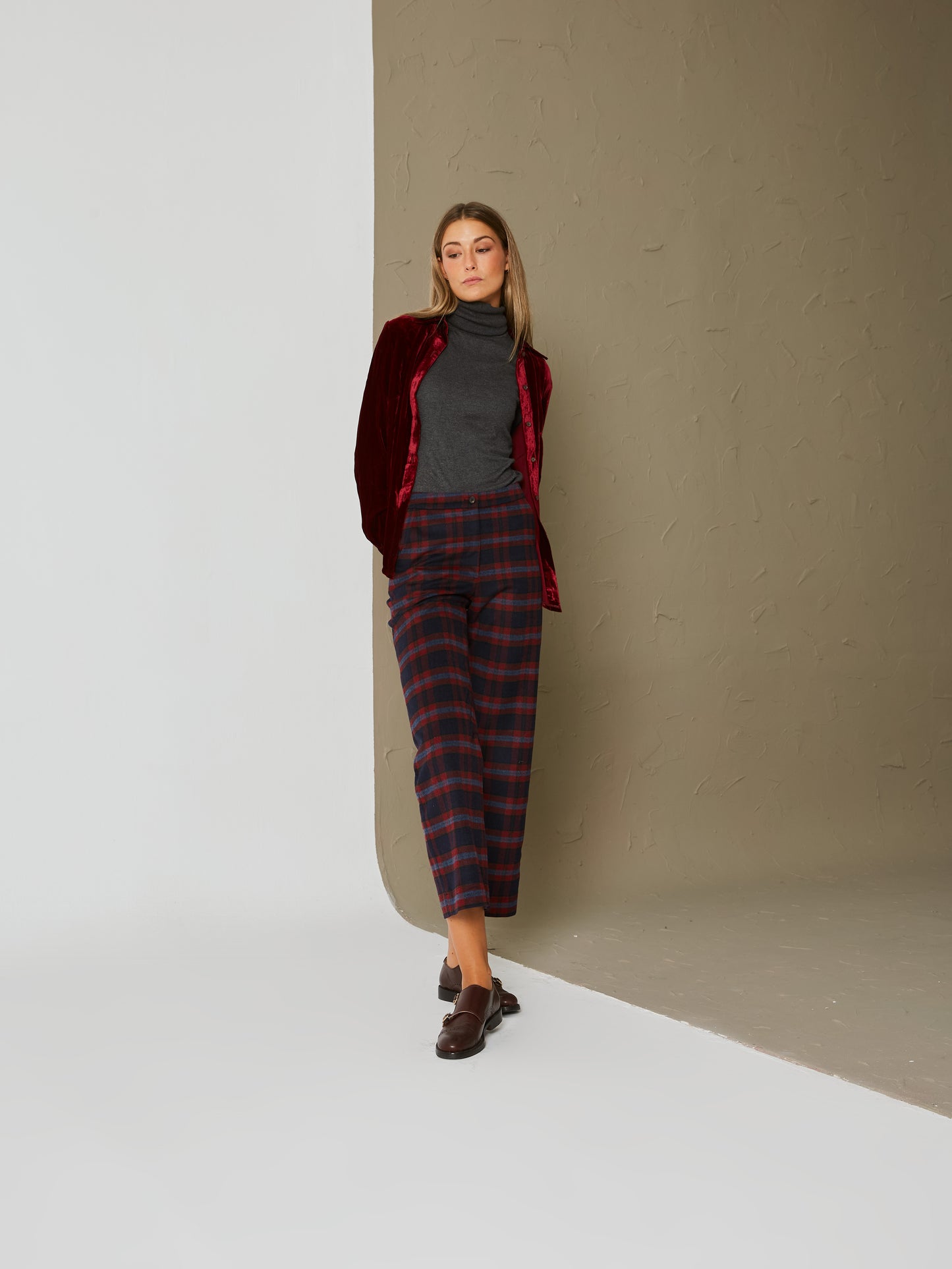 Pantalón cashmere Cerezo