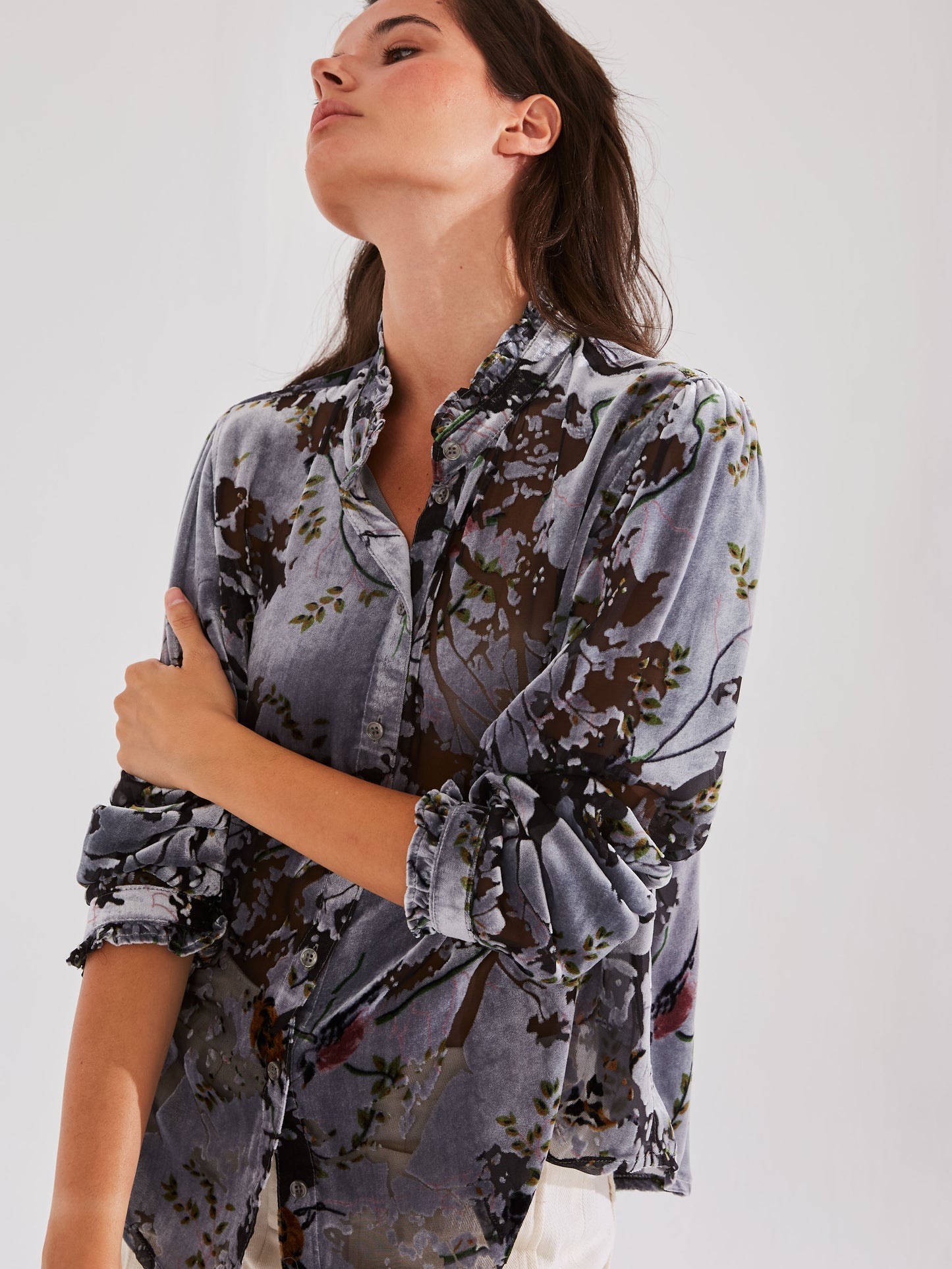 Camisa Amapola estampada