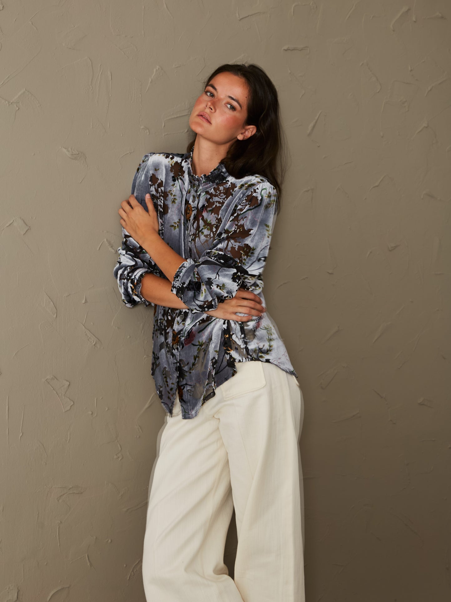 Camisa Amapola estampada