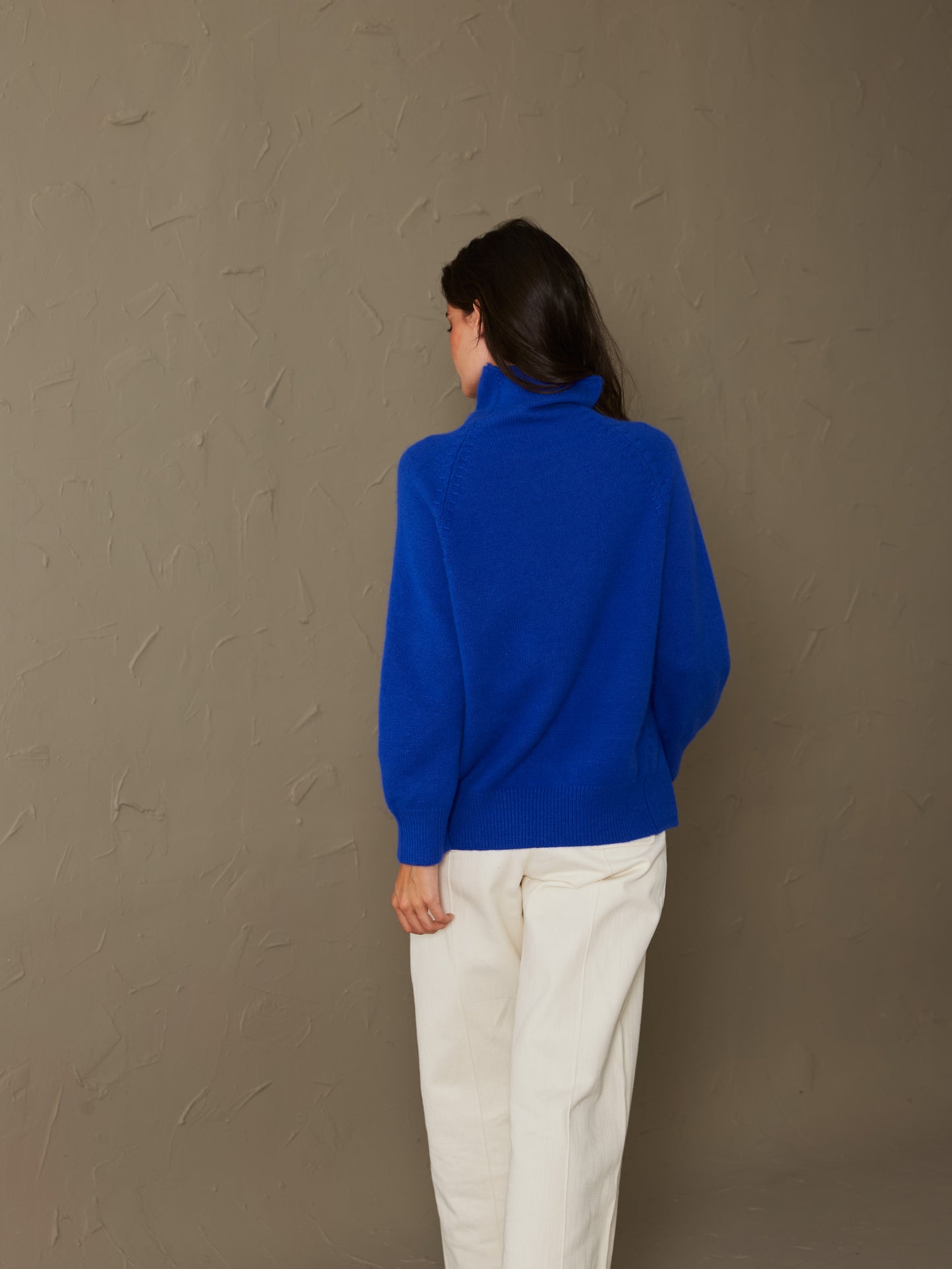 Jersey cashmere azul