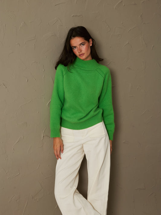 Jersey cashmere verde