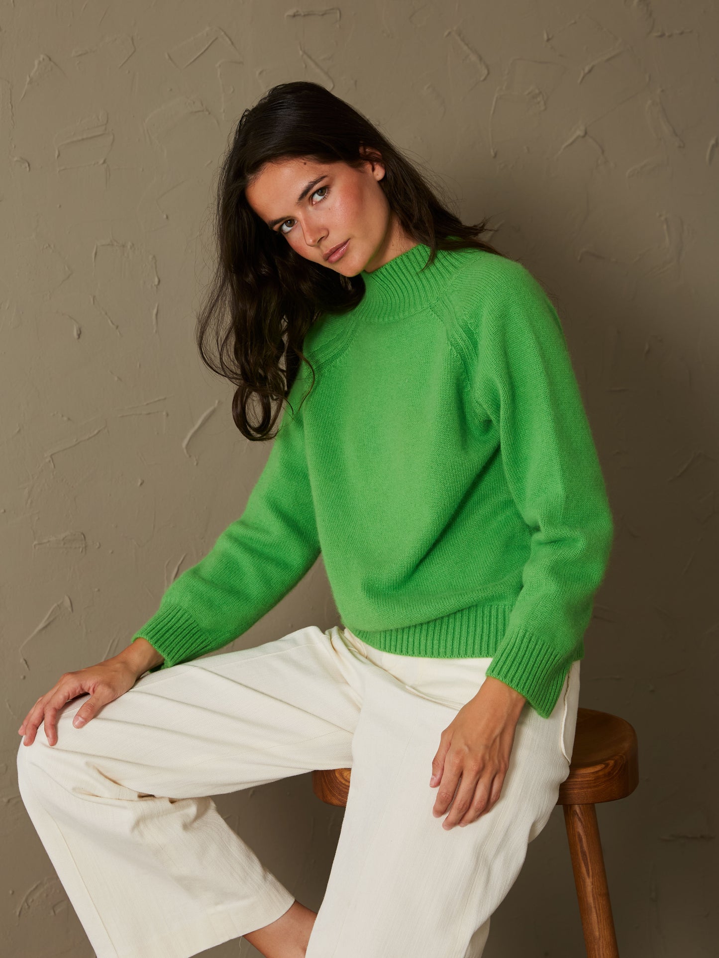 Jersey cashmere verde