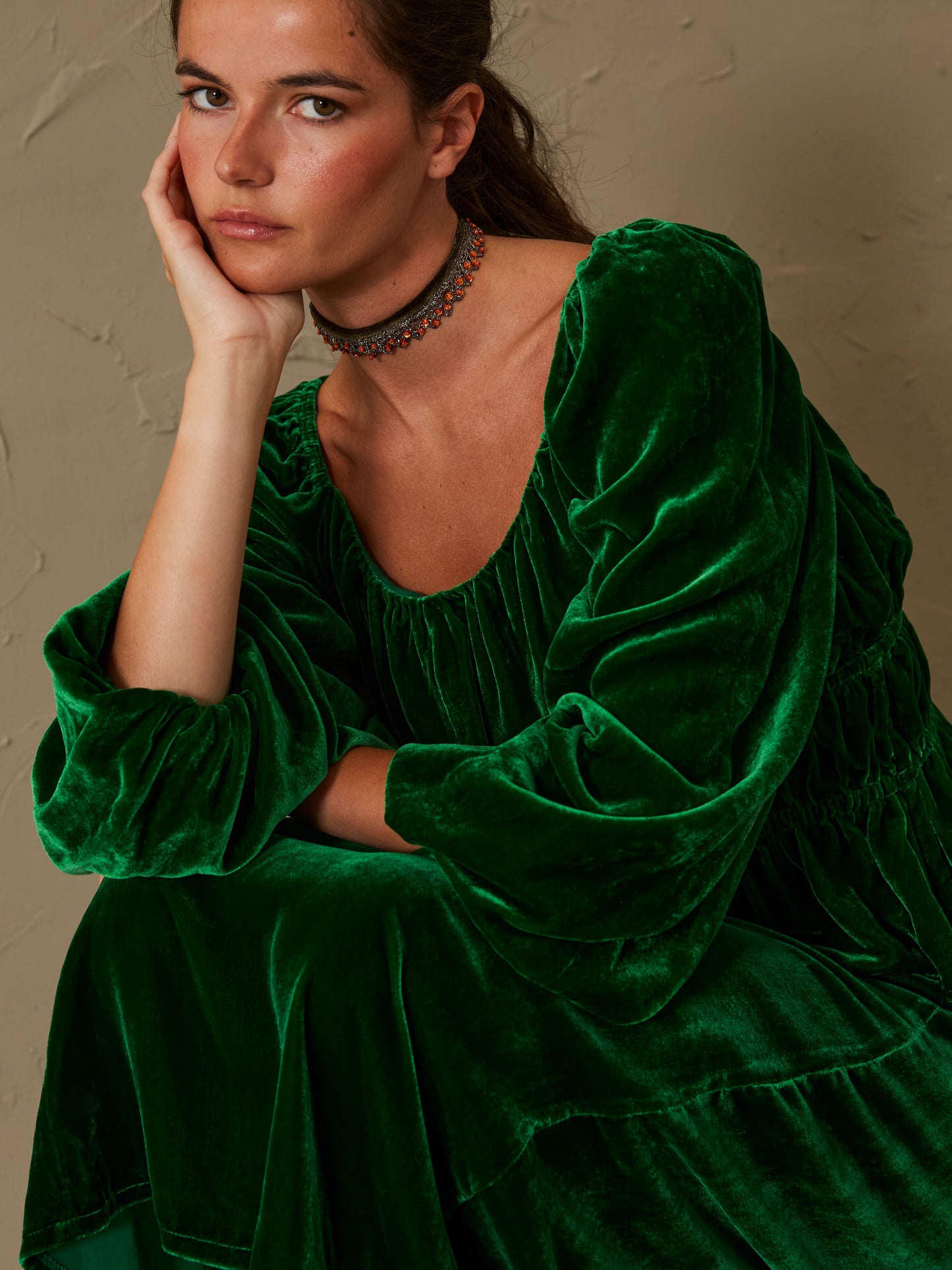 Blusa Caléndula verde