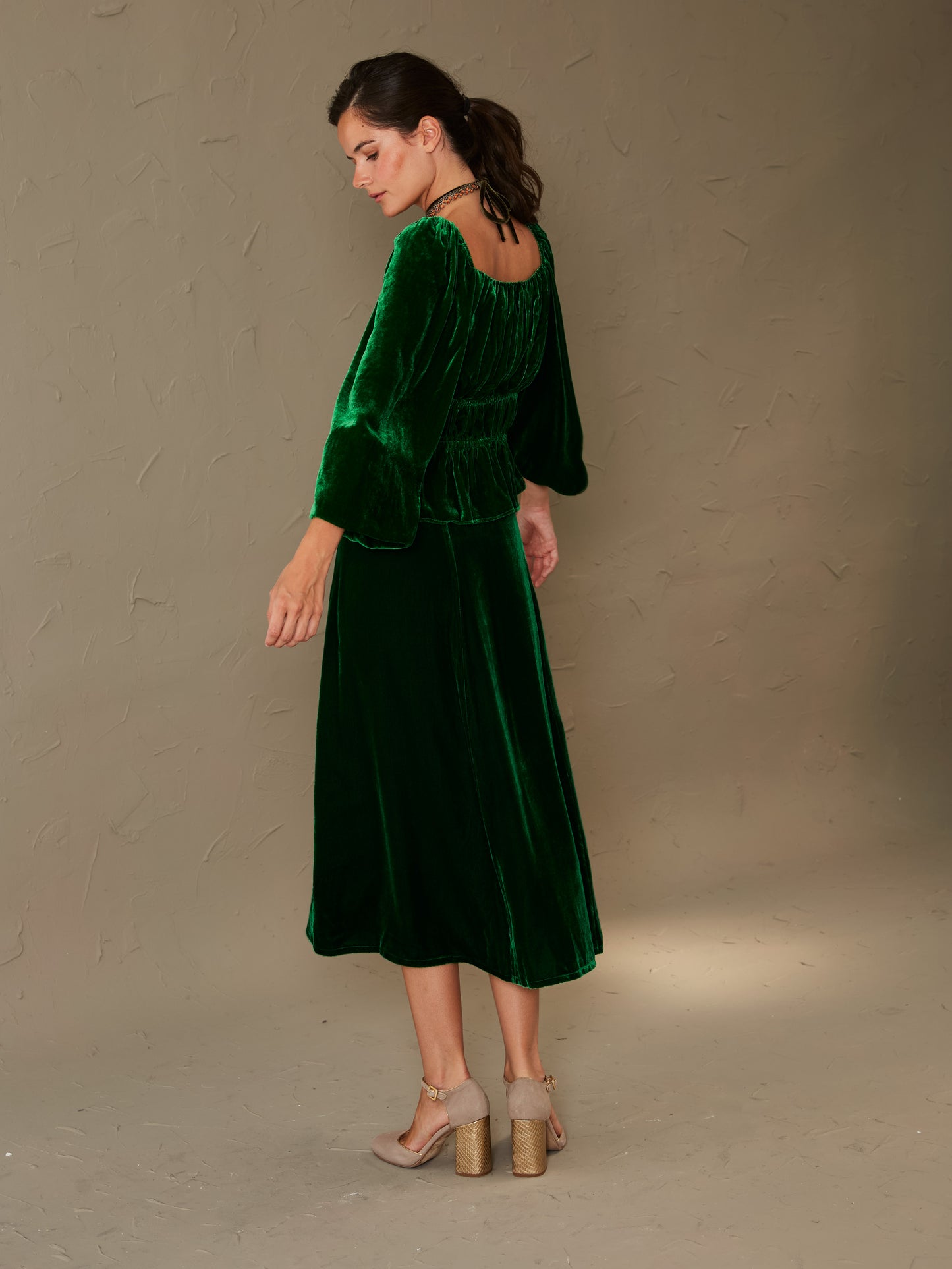 Blusa Caléndula verde