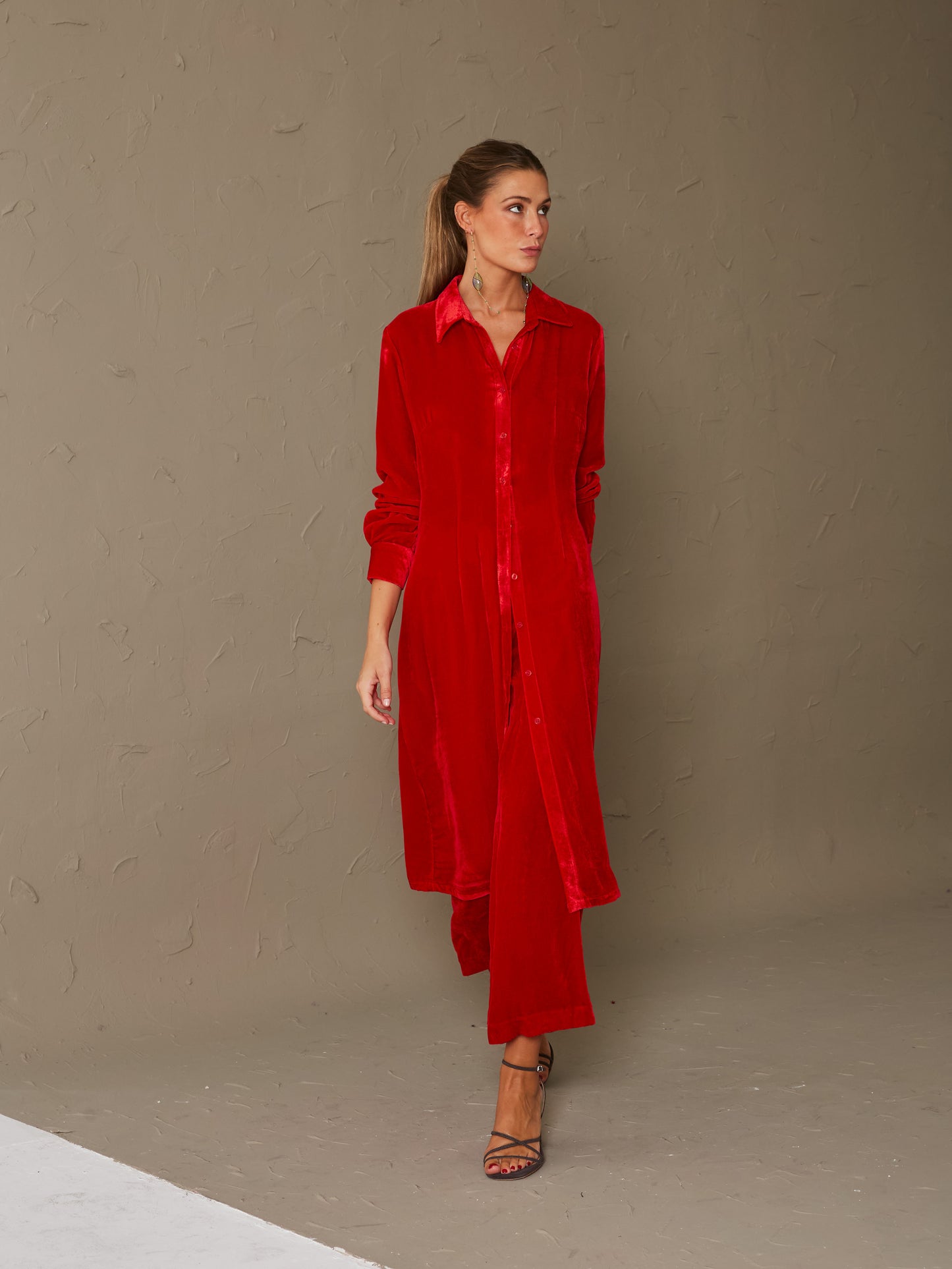 Chaqueta midi Tulipán