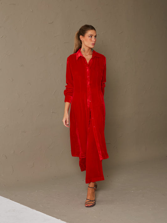 Chaqueta midi Tulipán