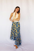 Load image in gallery viewer, Blue Peony Skirt
