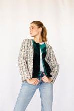 Load image in gallery viewer, Green Lily Jacket (without collar)
