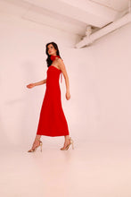 Load image in gallery viewer, VESTIDO PLUMERIA ROJO
