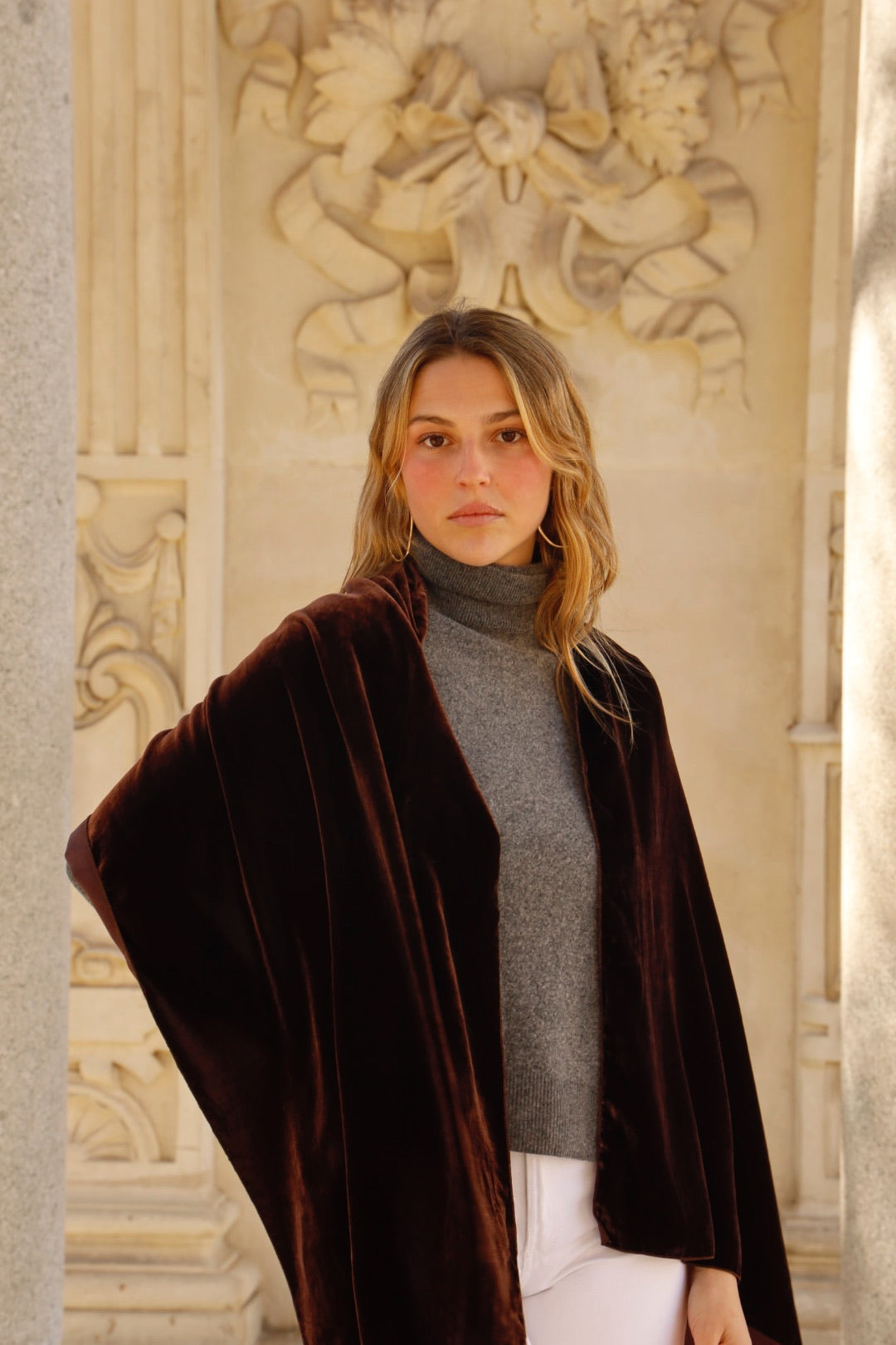 Fular Albahaca marrón